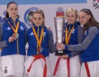 Женская сборная Украины выиграла «золото» Чемпионата Европы по карате